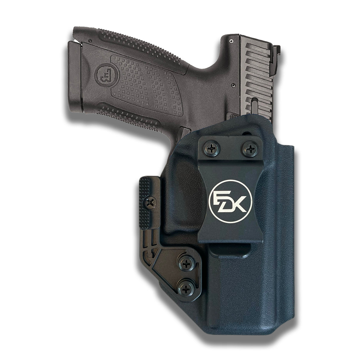 FN 509 IWB Kydex holster in black, front view