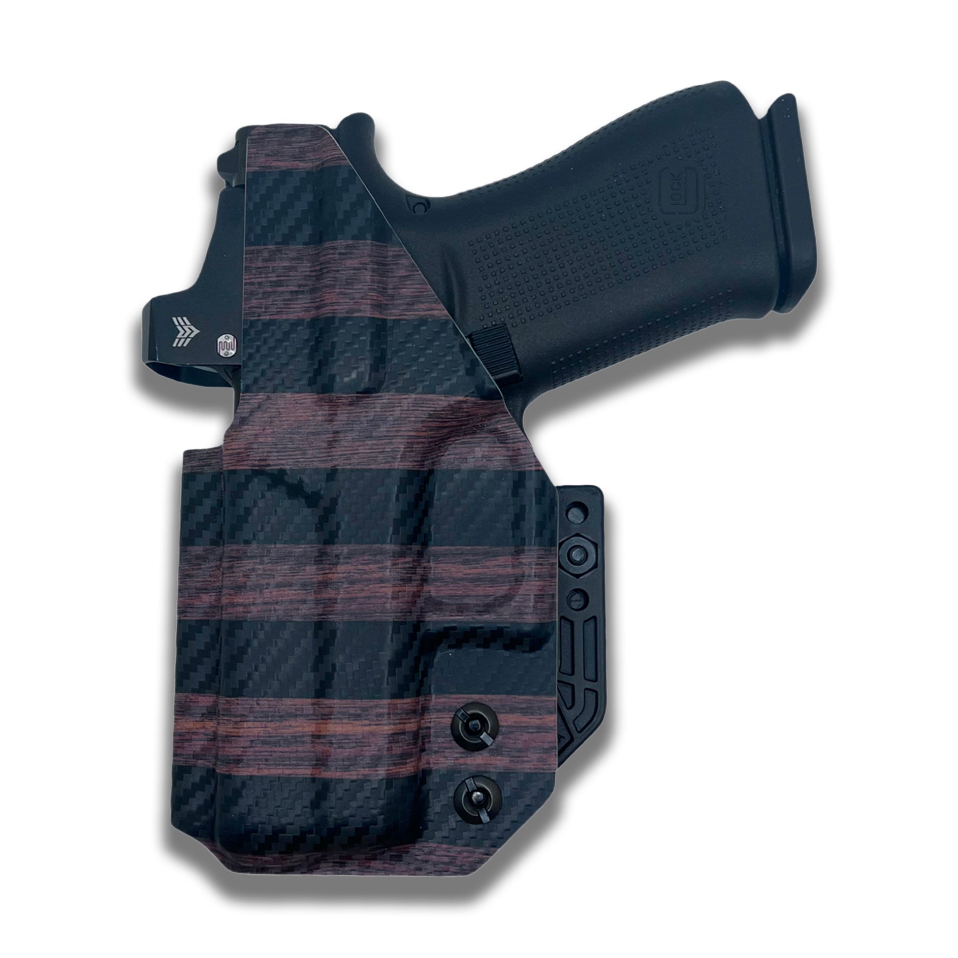 IWB holster concealment wing comparison with small and large riser options