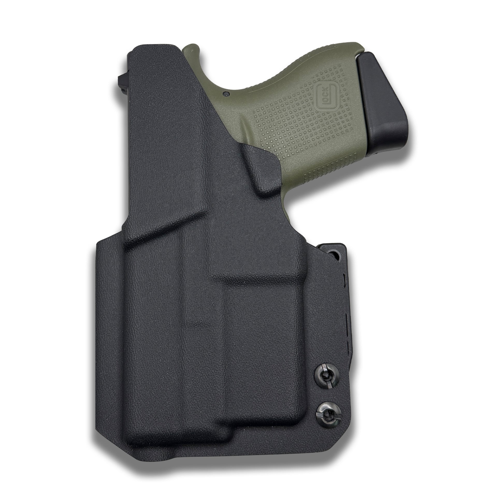 Glock 43 with Streamlight TLR-6 in an IWB Kydex holster