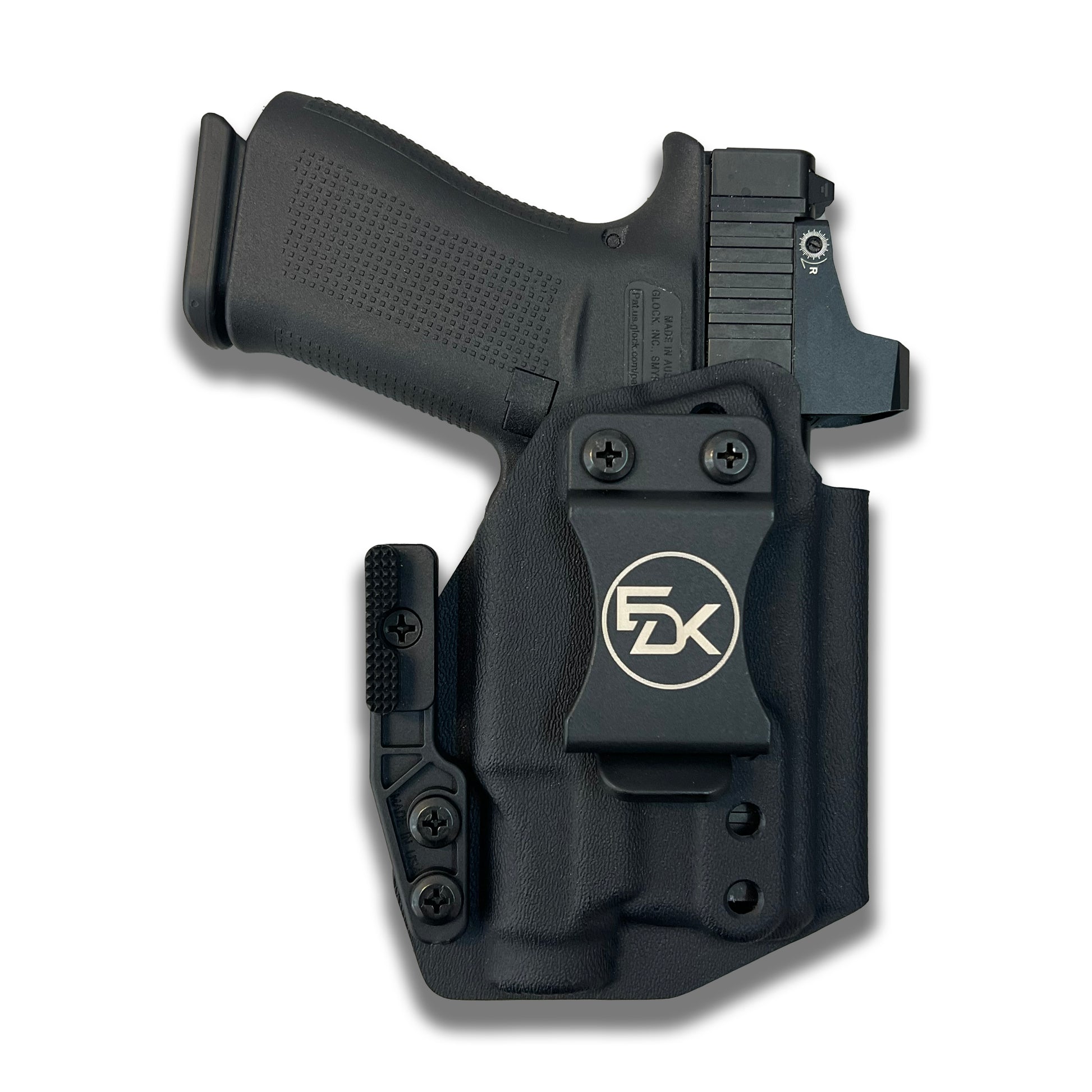 Fits Glock 43X MOS Streamlight TLR-7 Sub IWB holster, front view