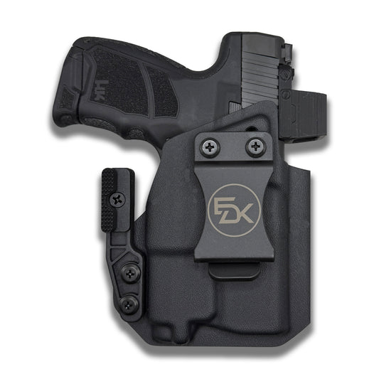 HK CC9 PL-Mini 2 IWB holster showing belt clip and ModWing