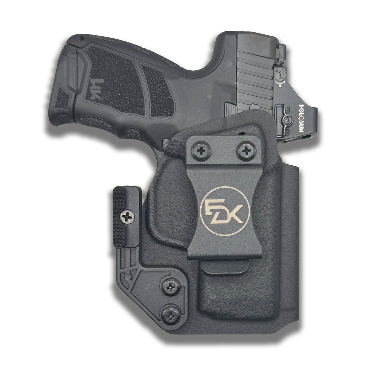 HK CC9 concealed-carry holster showing belt clip and ModWing