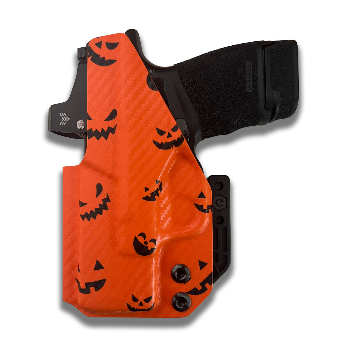 Halloween Pumpkins Orange IWB holster back view | EDK Tactical