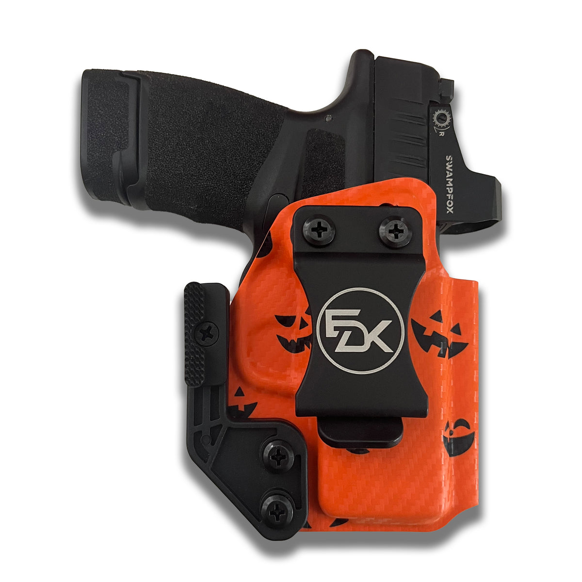 Halloween Pumpkins Orange IWB holster front view | EDK Tactical