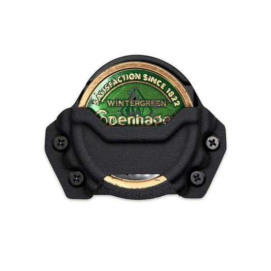 Side view of the [color or pattern] dip can holder