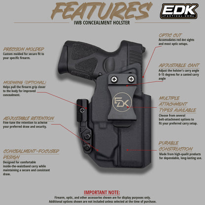 Taurus G3 with Olight PL X IWB Kydex holster by EDK Tactical