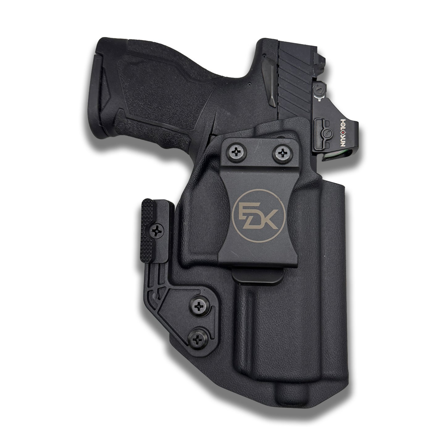 Fits Taurus TX22 Gen 2 IWB Kydex holster front view with optic-ready design