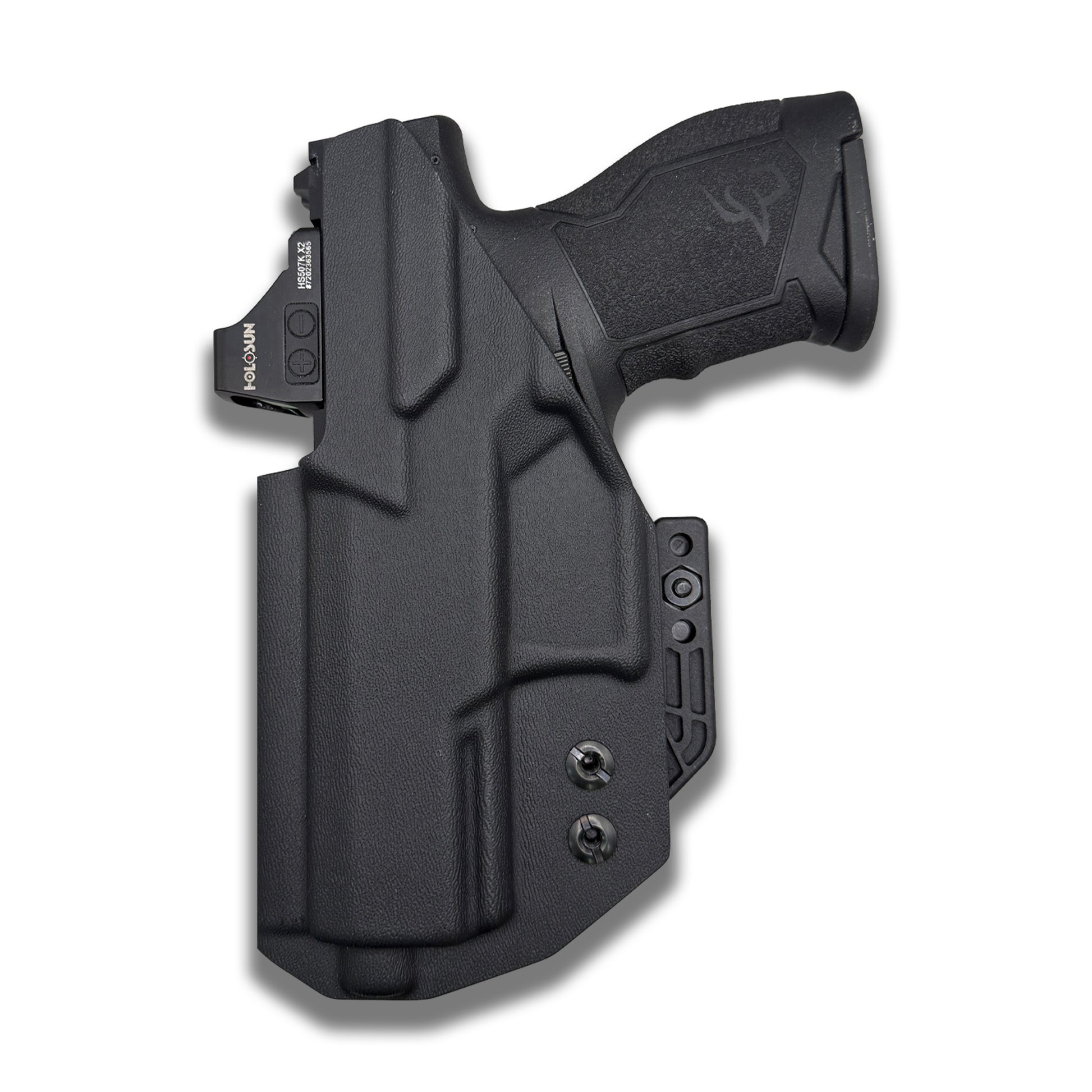 Fits Taurus TX22 Gen 2 IWB holster features with optic cut, adjustable retention and cant
