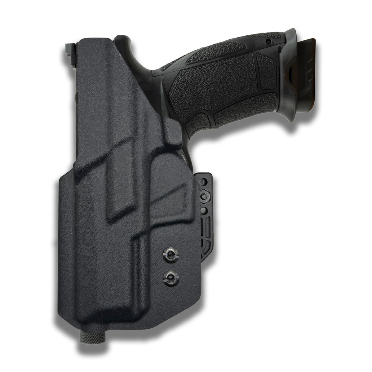 FN 509 IWB Kydex holster in black, back view
