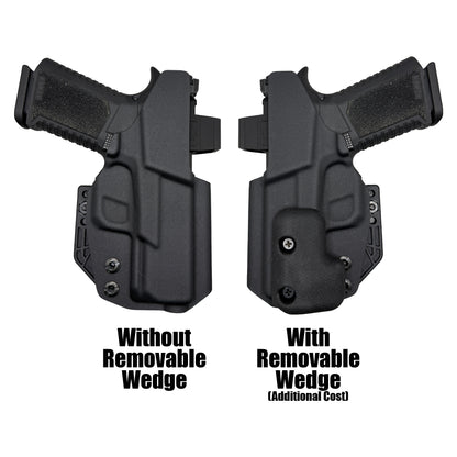 Optional concealment wedge for IWB holster to improve comfort and reduce printing