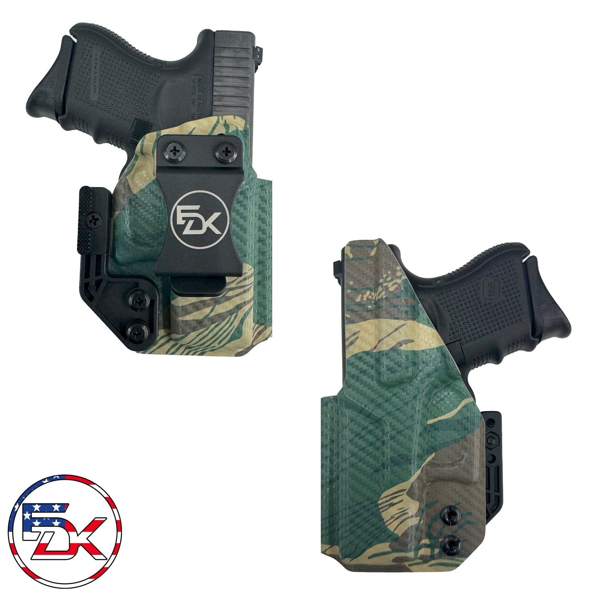Carbon Fiber Camo - Rhodesian - Inside the Waistband (IWB) Holster - Everydaykydex