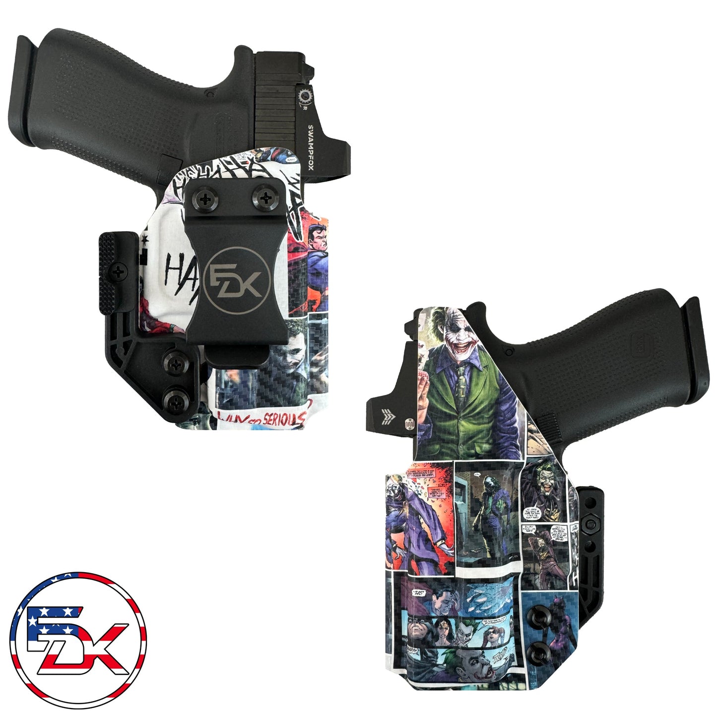 Carbon Fiber Joker Comic - Inside the Waistband (IWB) Holster - Everydaykydex