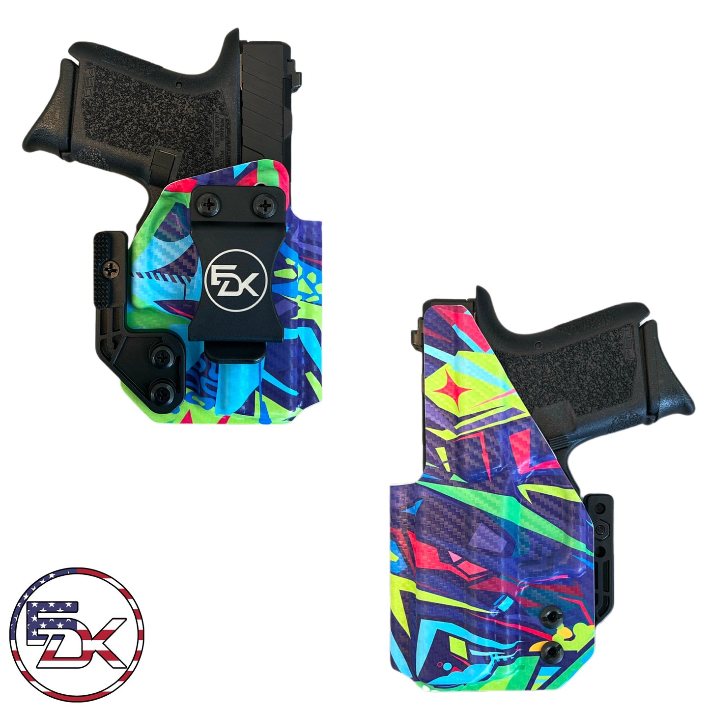 Urban Street Art Kydex IWB concealed carry holster with graffiti-inspired print – EDK Tactical