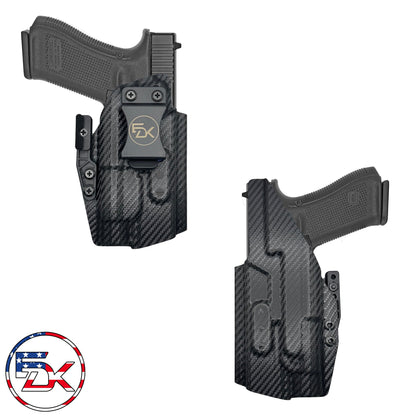 Glock 17 Gen w/Streamlight TLR1 (Open Ended) - Inside the Waistband (IWB) kydex Holsters - Everydaykydex