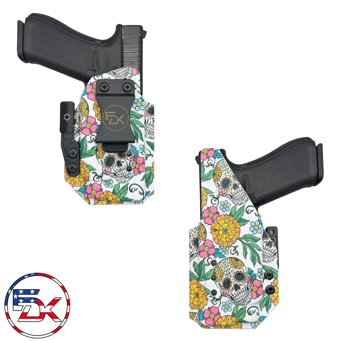 Glock 47 w/Streamlight TLR7 HLX (Closed End) - Inside the Waistband (IWB) kydex Holsters - Everydaykydex