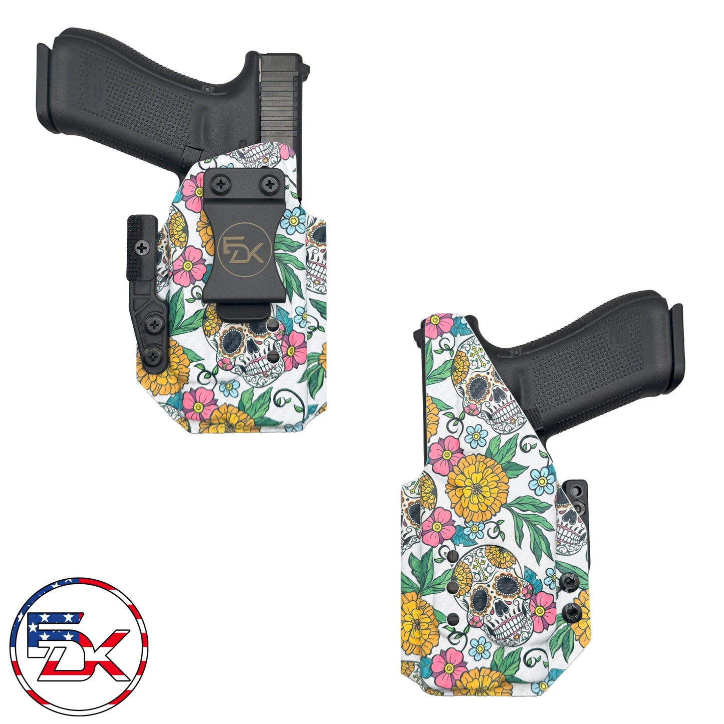 Glock 49 w/Streamlight TLR7 HLX (Closed End) - Inside the Waistband (IWB) kydex Holsters - Everydaykydex