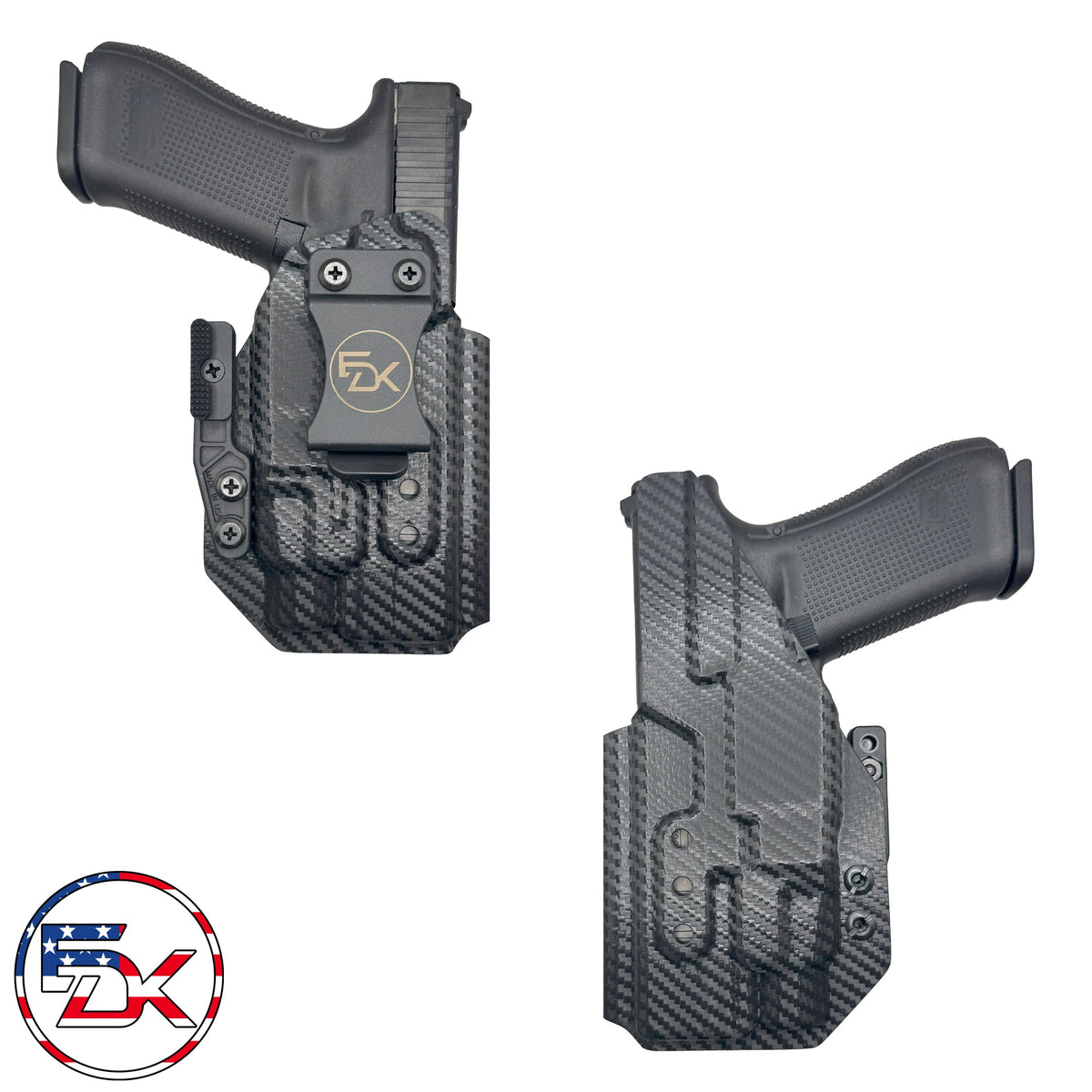 Glock 49 w/Streamlight TLR7 HLX (Closed End) - Inside the Waistband (IWB) kydex Holsters - Everydaykydex