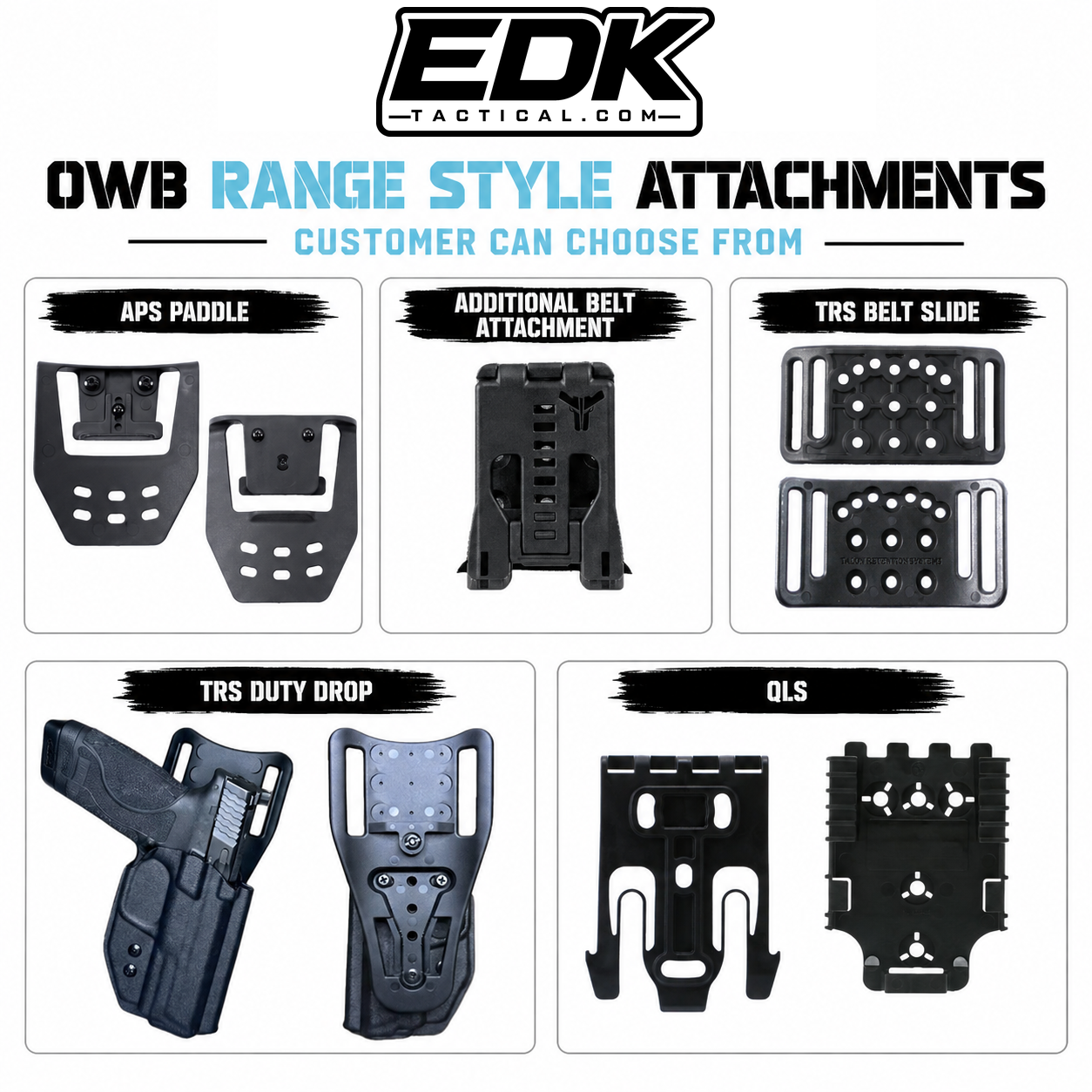 Walther PDP 4" - Range Style (OWB) kydex Holsters